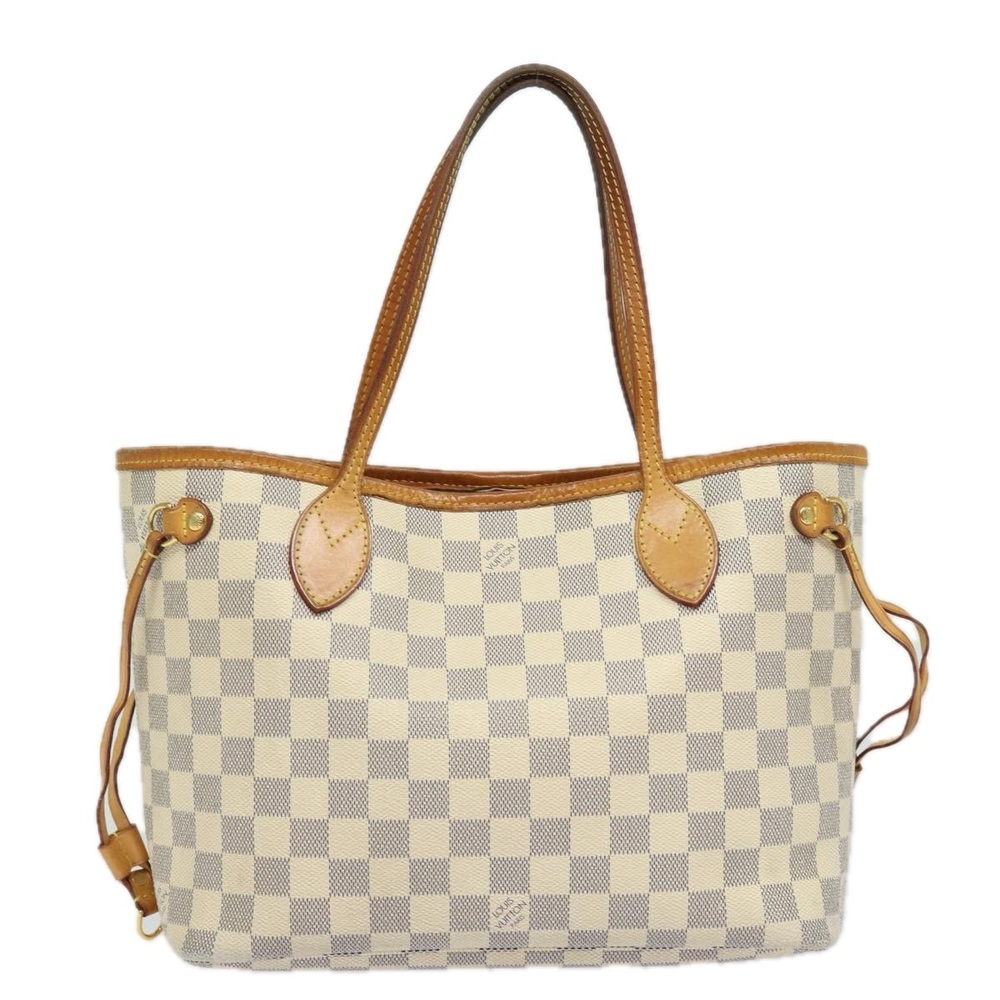 LOUIS VUITTON Damier Azur Neverfull PM Tote Bag N41362 LV Auth 80052 - Picture 13 of 16